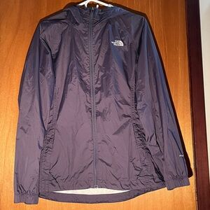 North Face Purple Hyvent Lightweight Rain Jacket- Size L
